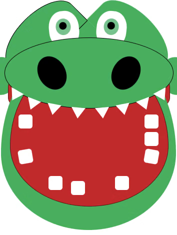 CSS crocodile missing teeth